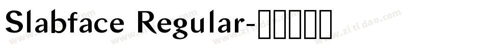 Slabface Regular字体转换